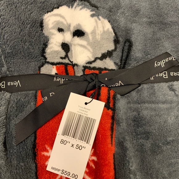 NWT Vera Bradley Holiday Dog Blanket - Picture 3 of 4